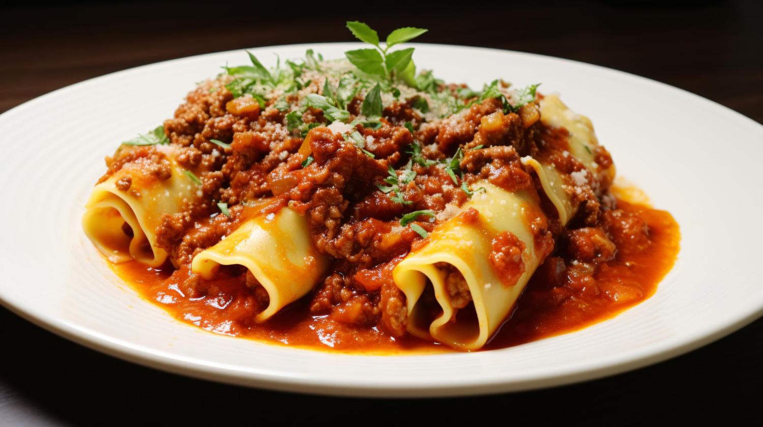Sausage Ragu Cannelloni